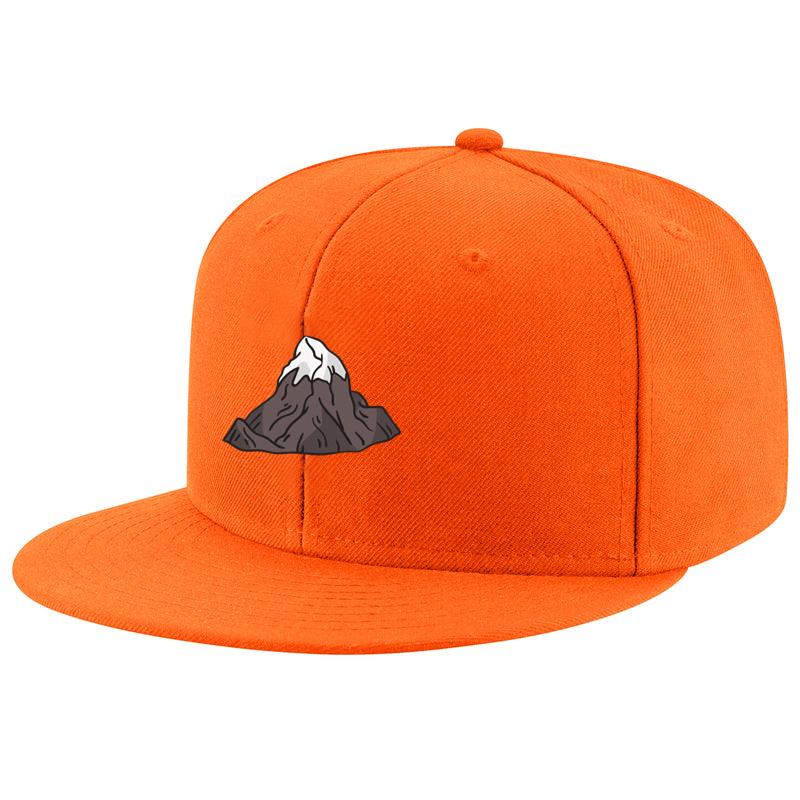 Icy Mountain Peak Hand Drawn Cap