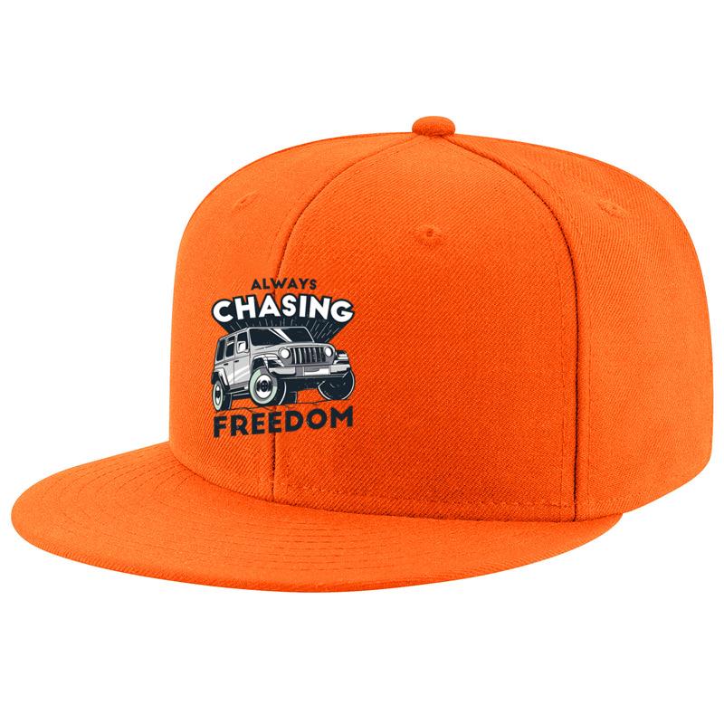 Jeep With The Words Always Chasing Freedom Cap
