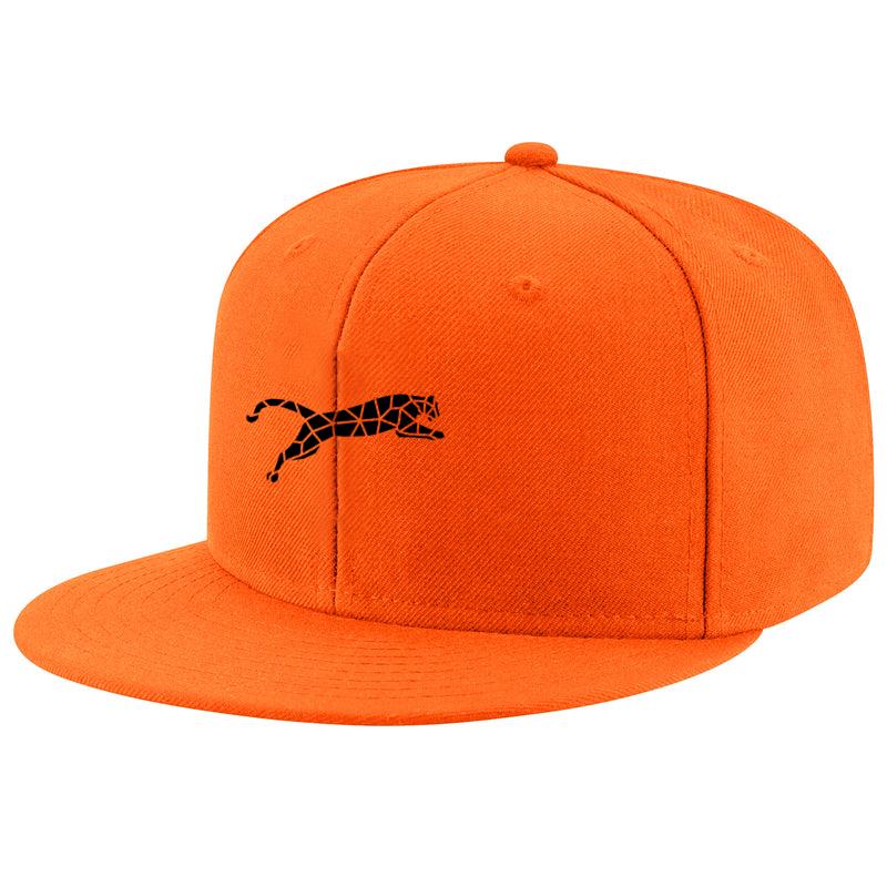 Jumping Cougar Polygonal Silhouette Cap