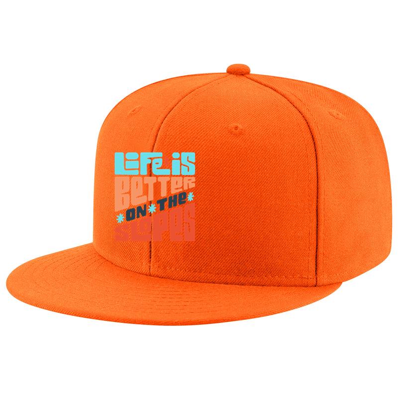 Life Is Better On The Slopes Snowboarding Badge Cap