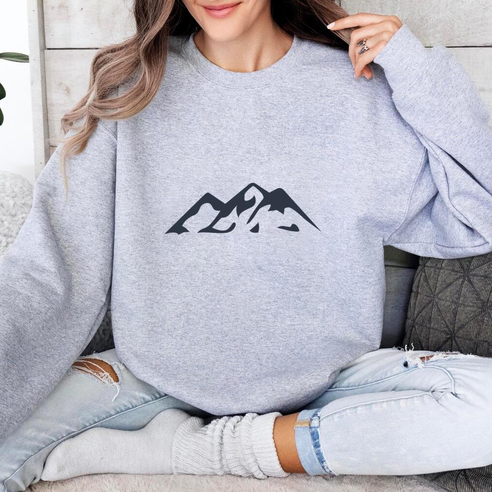 Mountain Climbing Silhouette Icon Sweatshirt