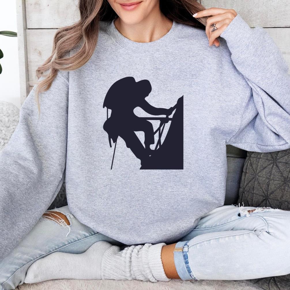 Mountain Climbing Silhouette Sweatshirt