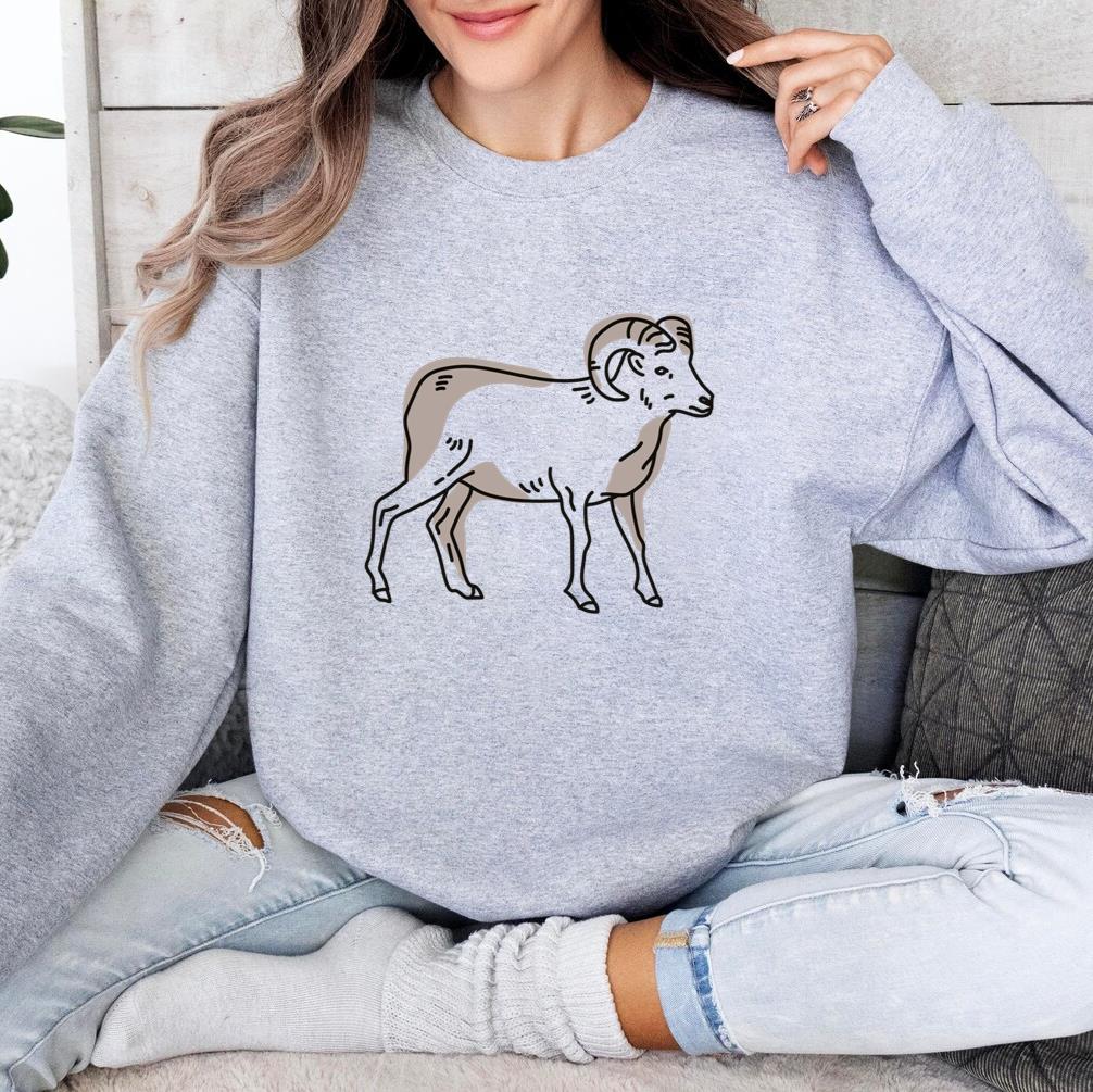 Mountain Goat Color Stroke Sweatshirt