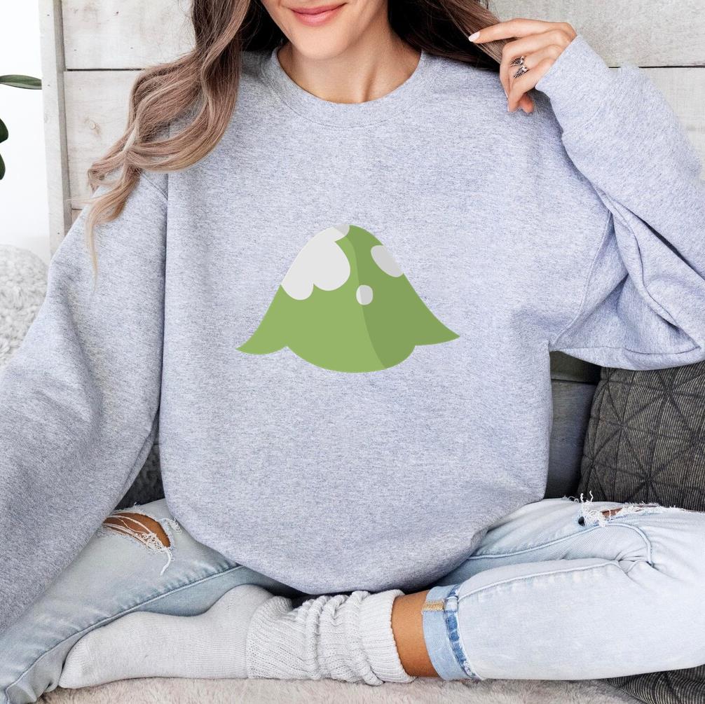 Mountain Green Snow Sweatshirt
