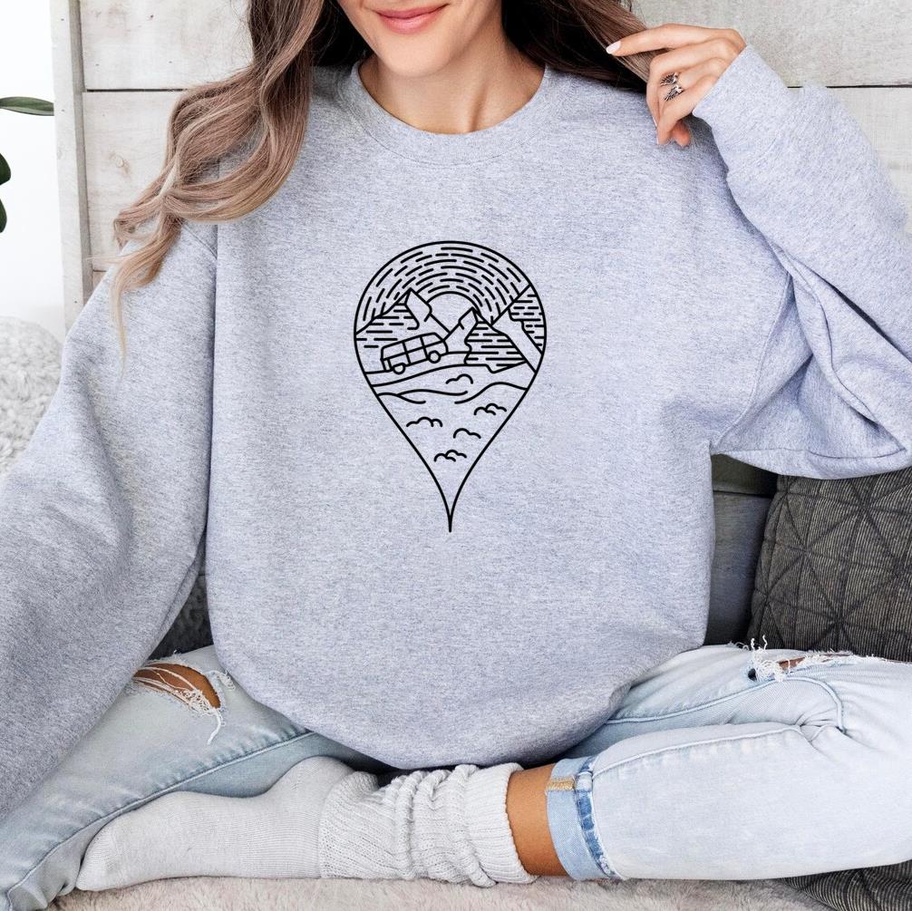 Mountain Landscape Location Sweatshirt