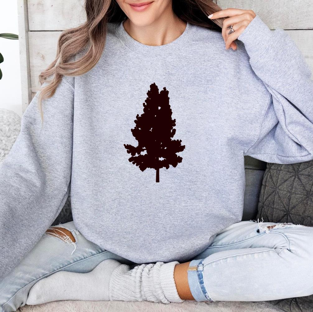 Mountain Pine Tree Silhouette Sweatshirt