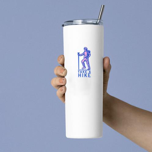 Take A Hike Hiking Man Tumbler