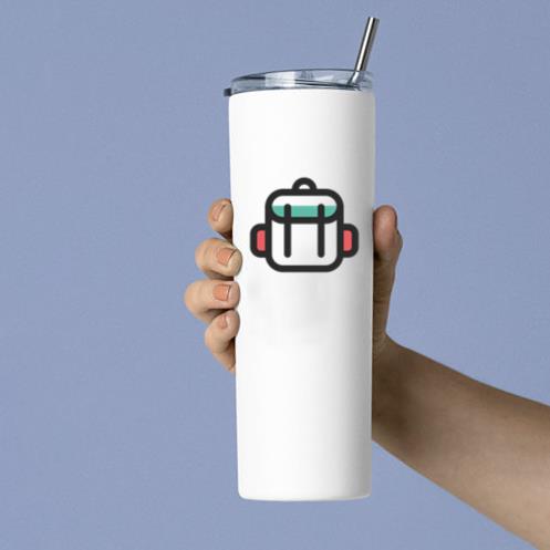 Travel Backpack Colored Stroke Icon Tumbler